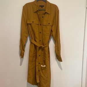 Banana Republic Linen Safari Shirt Dress